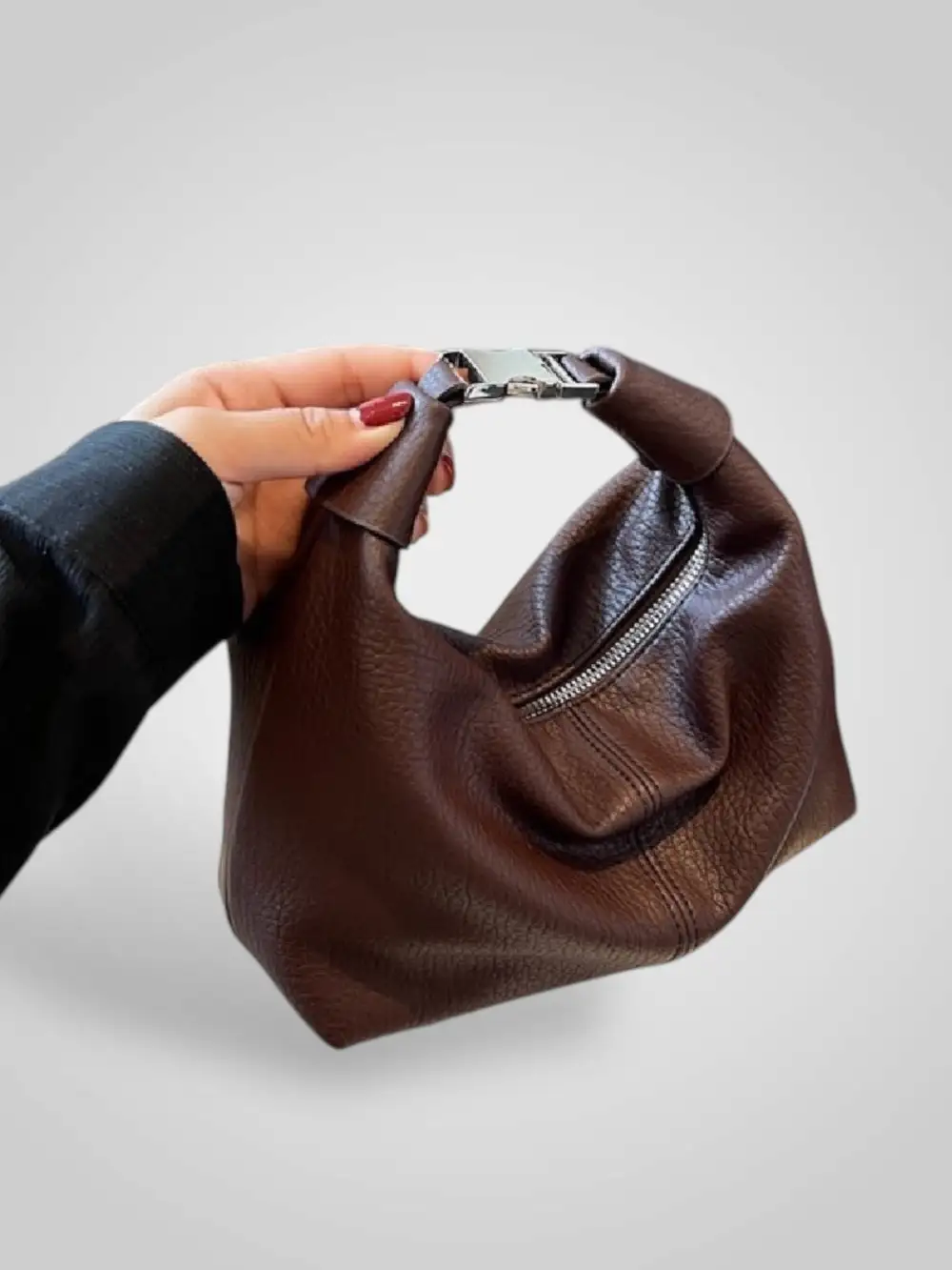 Crescent Suede Handbag