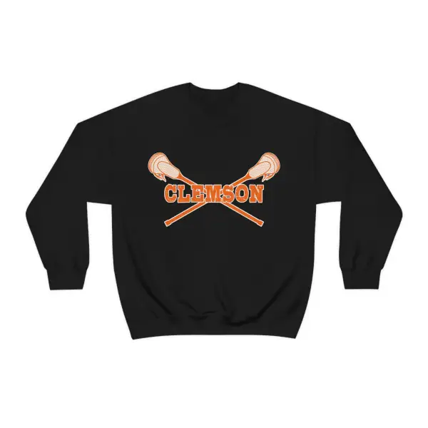 Crossed Sticks Lacrosse Graphic Crewneck Sweatshirt