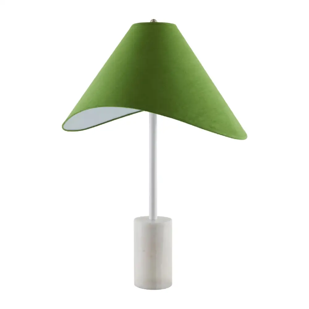 Marble Base Cotton Table Lamp