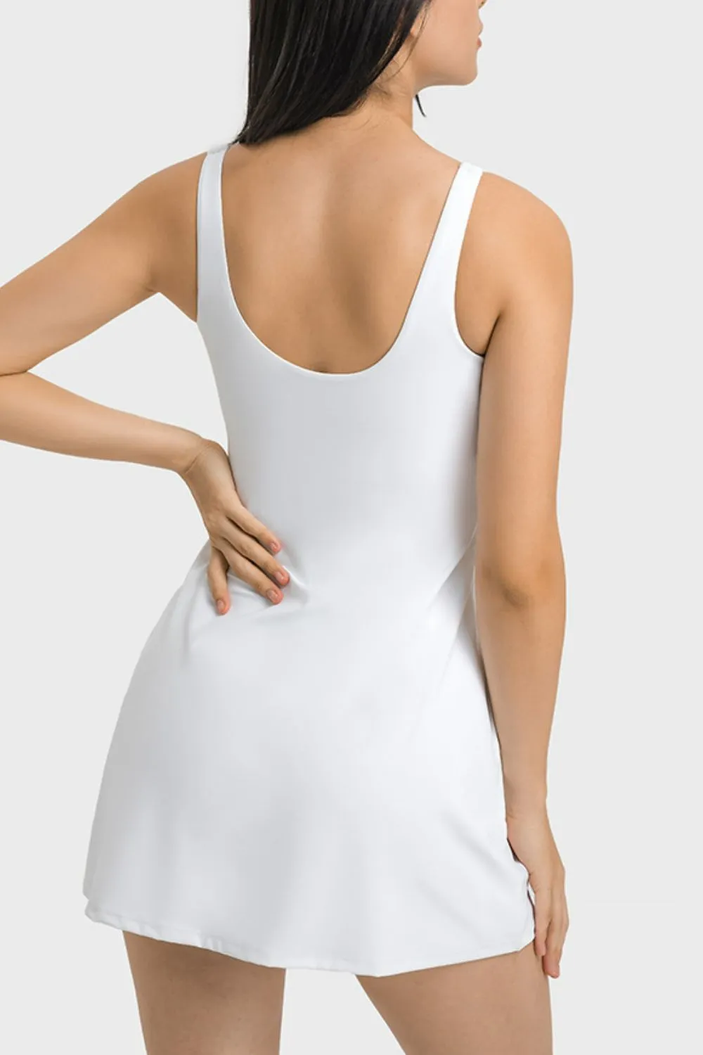 Square Neck Casual Dress