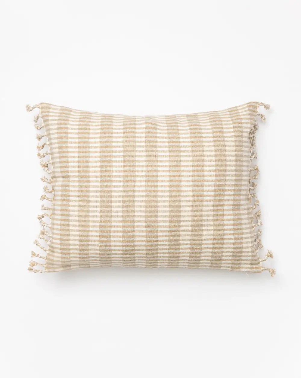 Textured-Weave Linen Pillow Cover