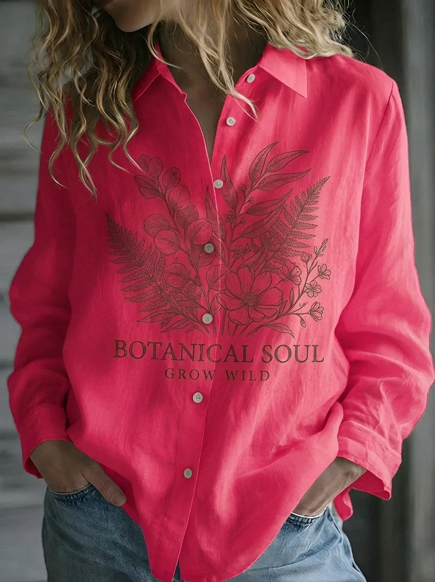 Botanical Soul Wildflower Casual Shirt