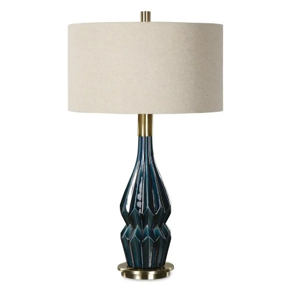 Drum Shade Ceramic Table Lamp