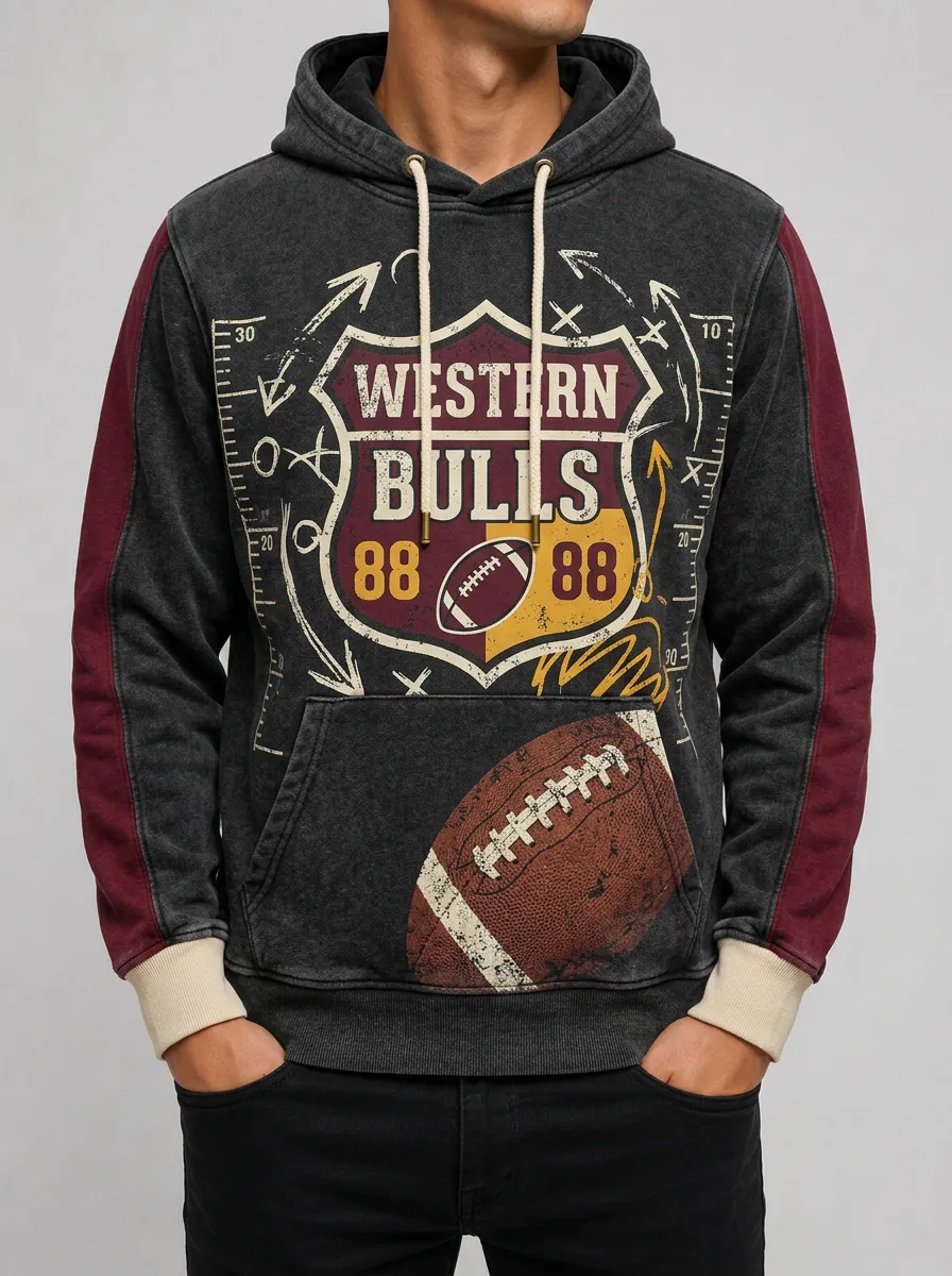 Men's Offense Classic Football Hoodie
