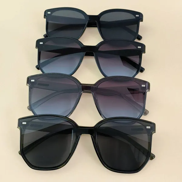 Rounded Square Frame Sunglasses