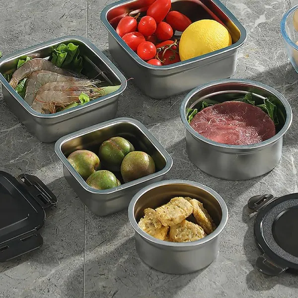 Stainless Food Storage Container Set