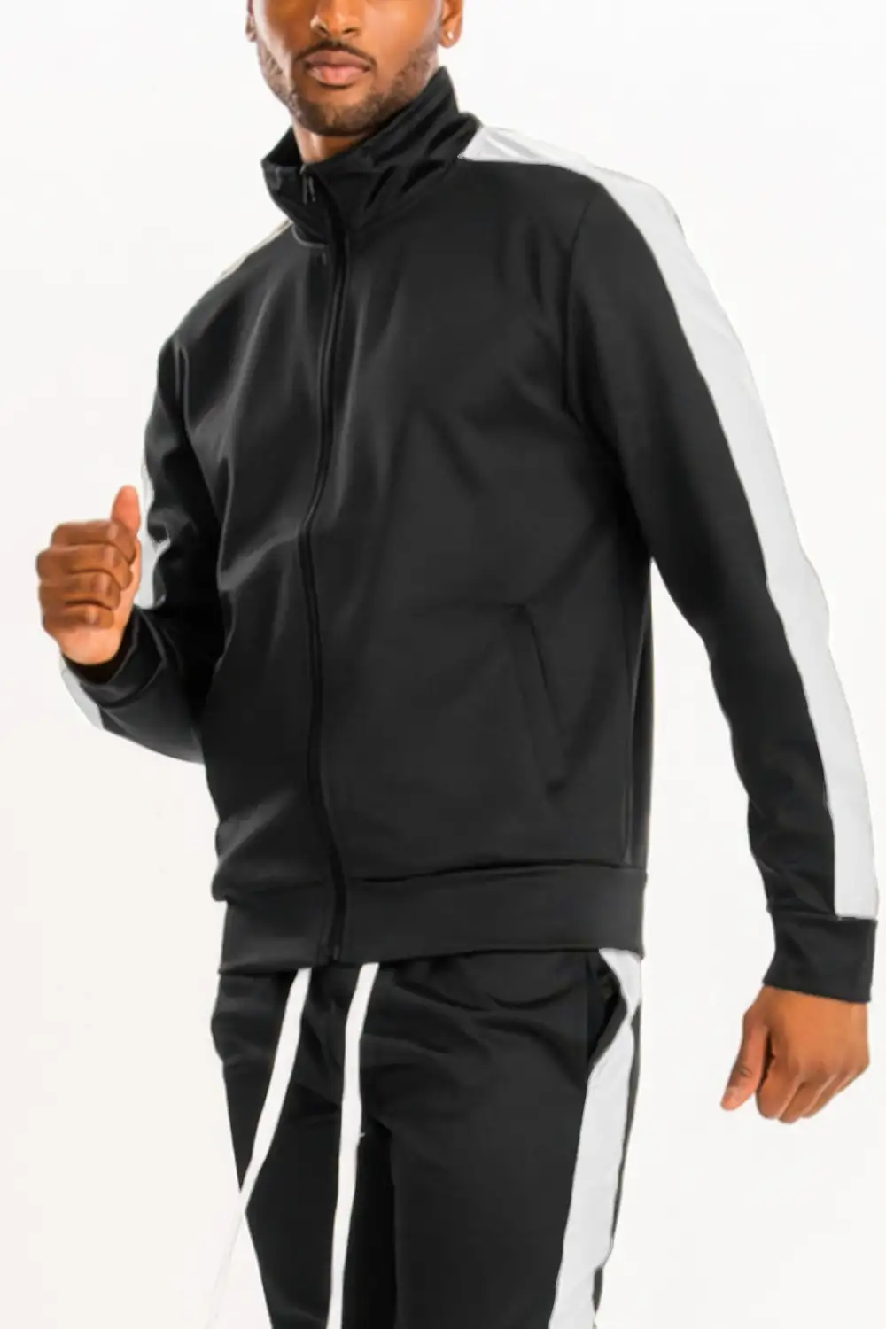 Single Stripe Track Jacket Athletic Style