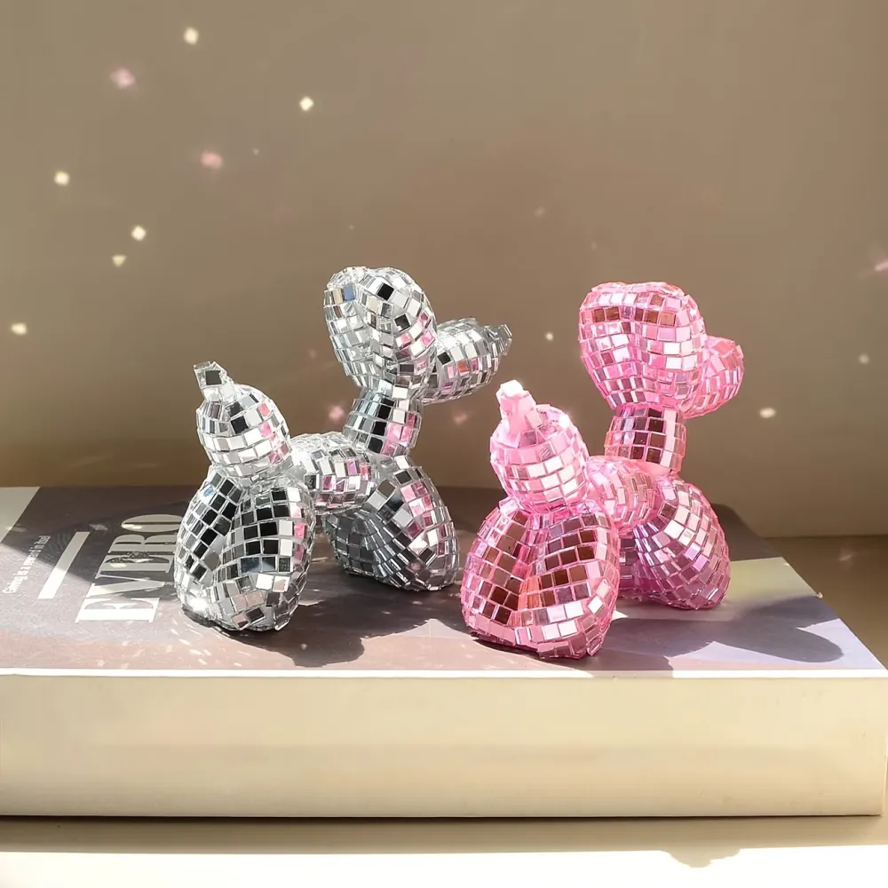Disco Balloon Dog Figurine