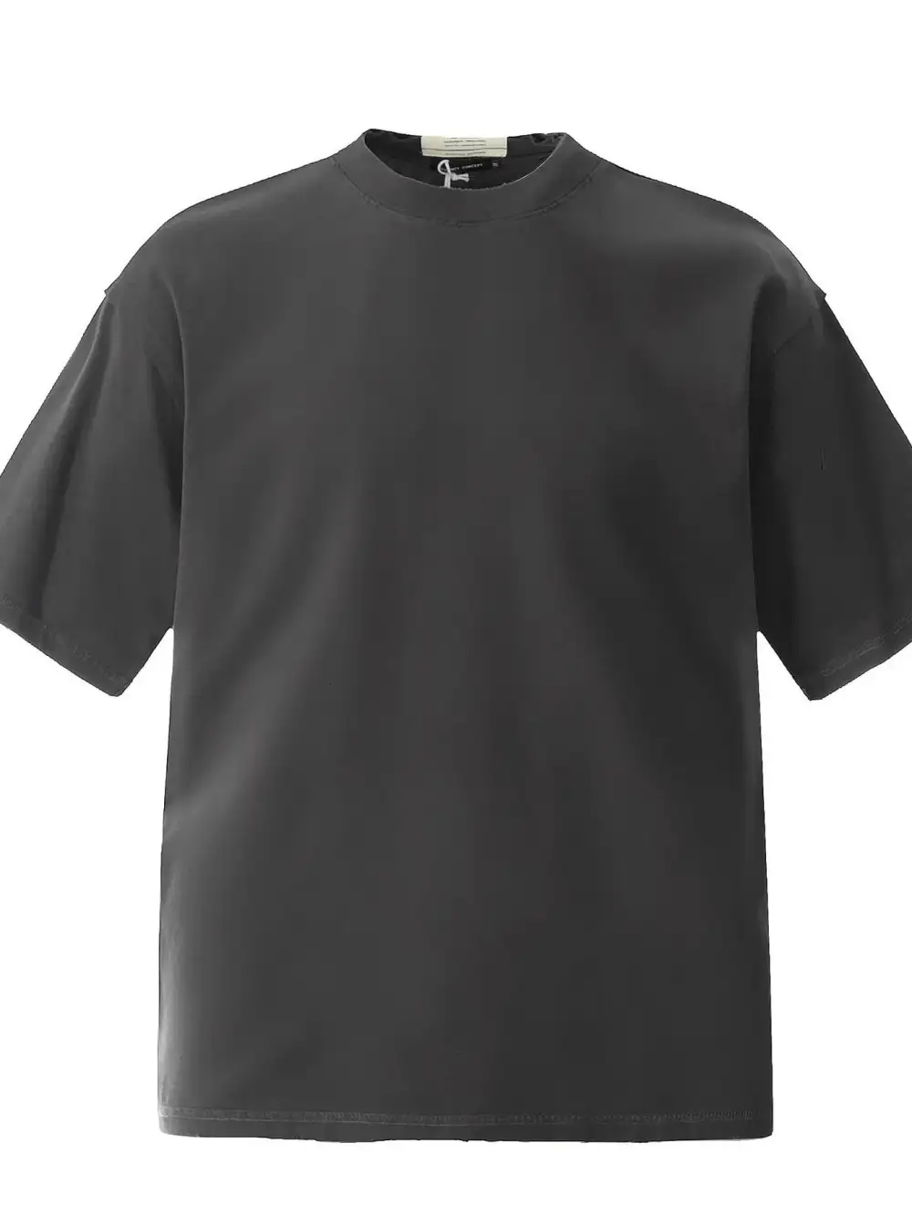 Plain Front Crew Neck Short Sleeve Tee