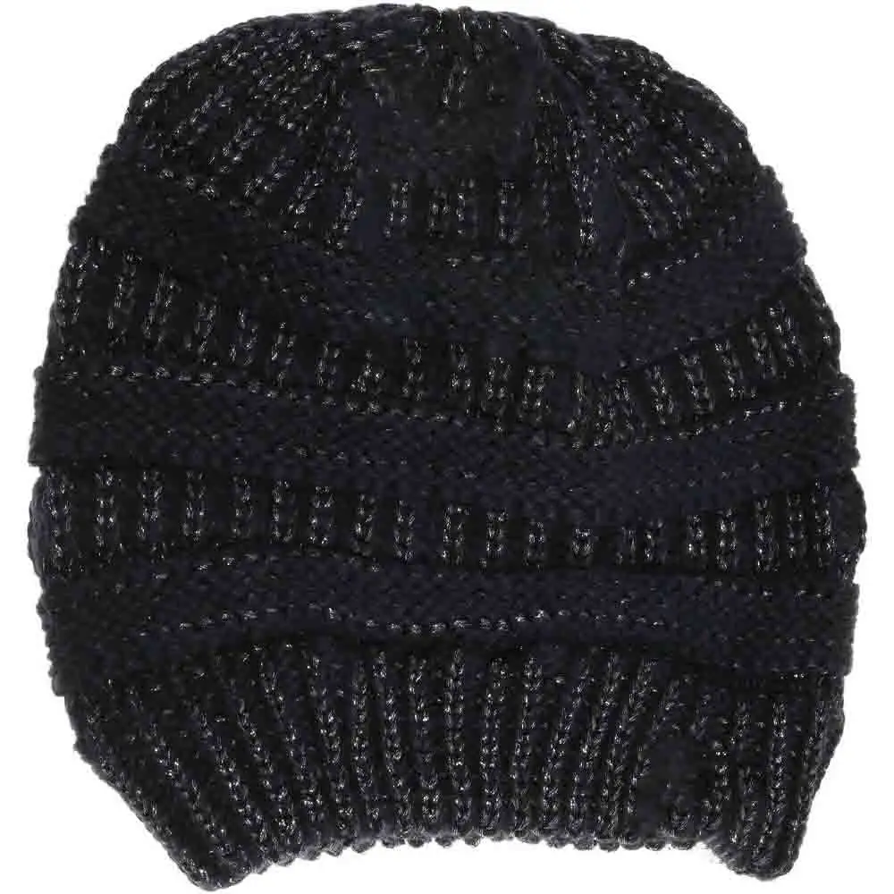 Metallic Classic Knit Beanie