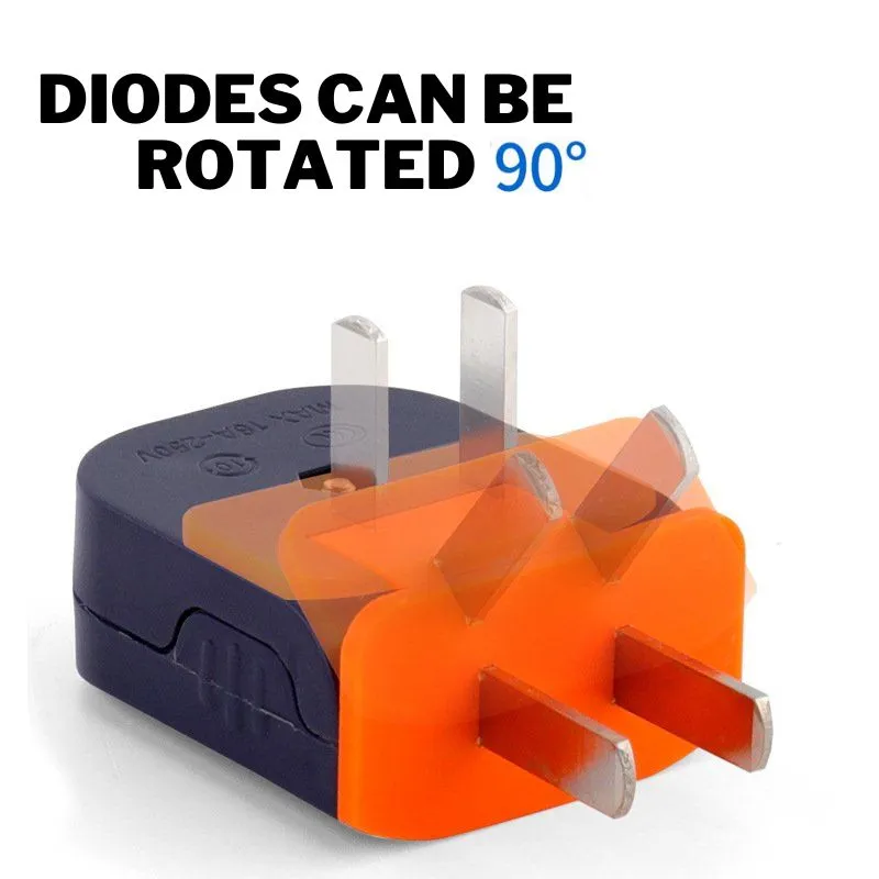 90° swivel plug
