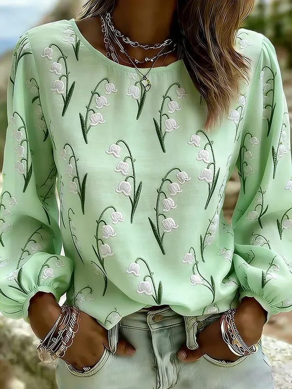 Women's Summer Fresh Round Neck Top