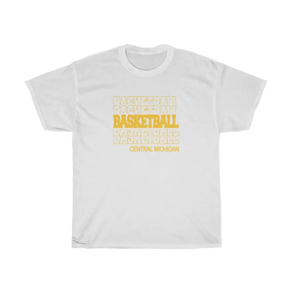 Basketball Central Michigan in Modern Stacked Lettering
