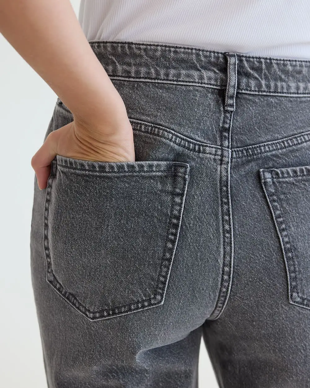 Tapered-Leg High-Rise Jean 