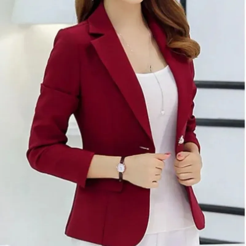 Tailored Slim Fit Office Blazer