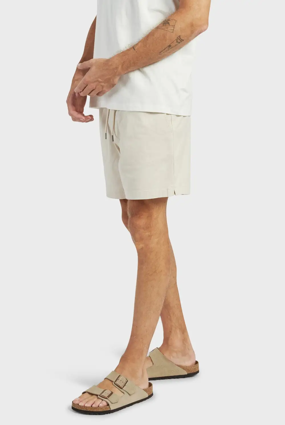 Casual Drawstring Waist Cotton Blend Athletic Shorts