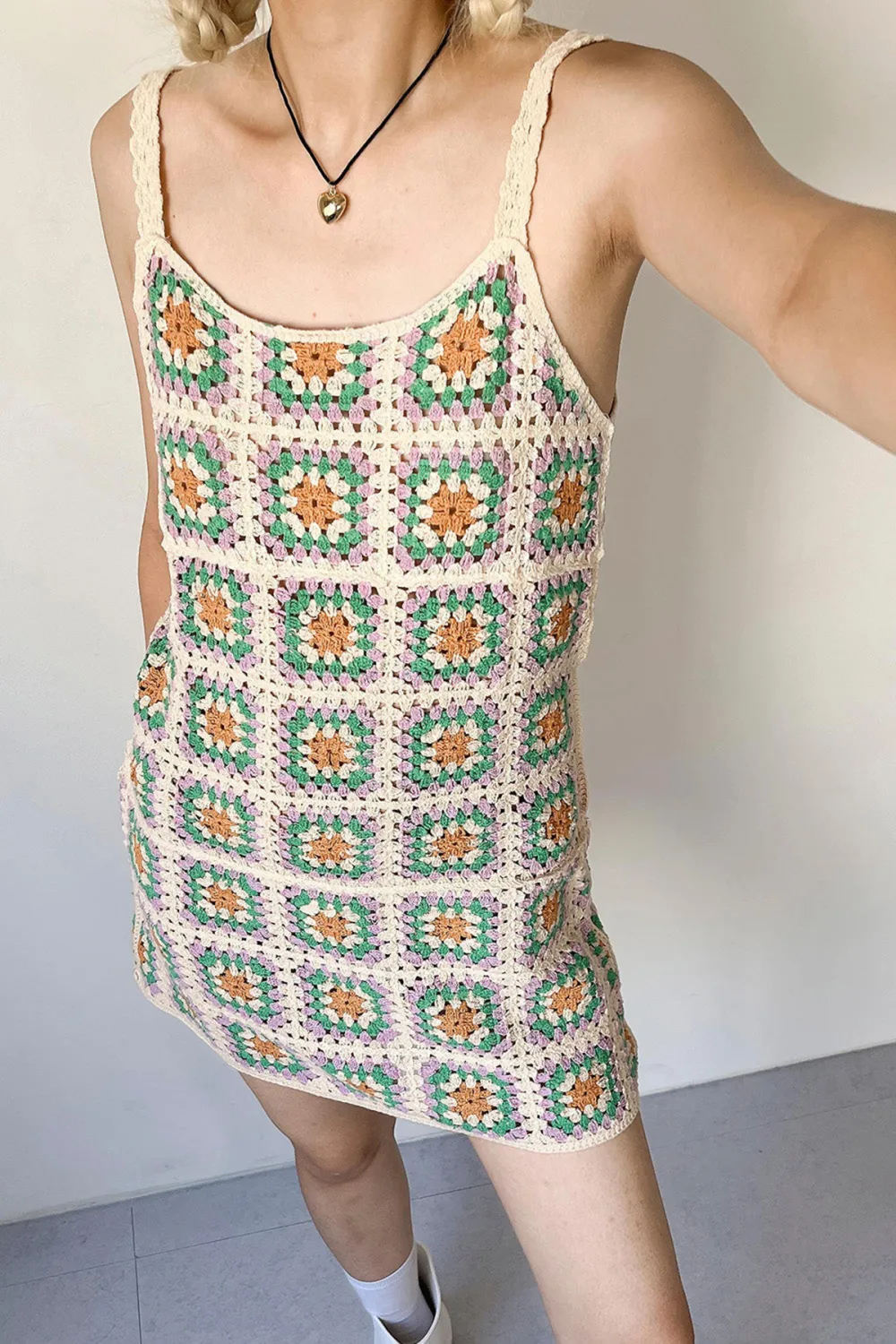 Crochet Mini Dress