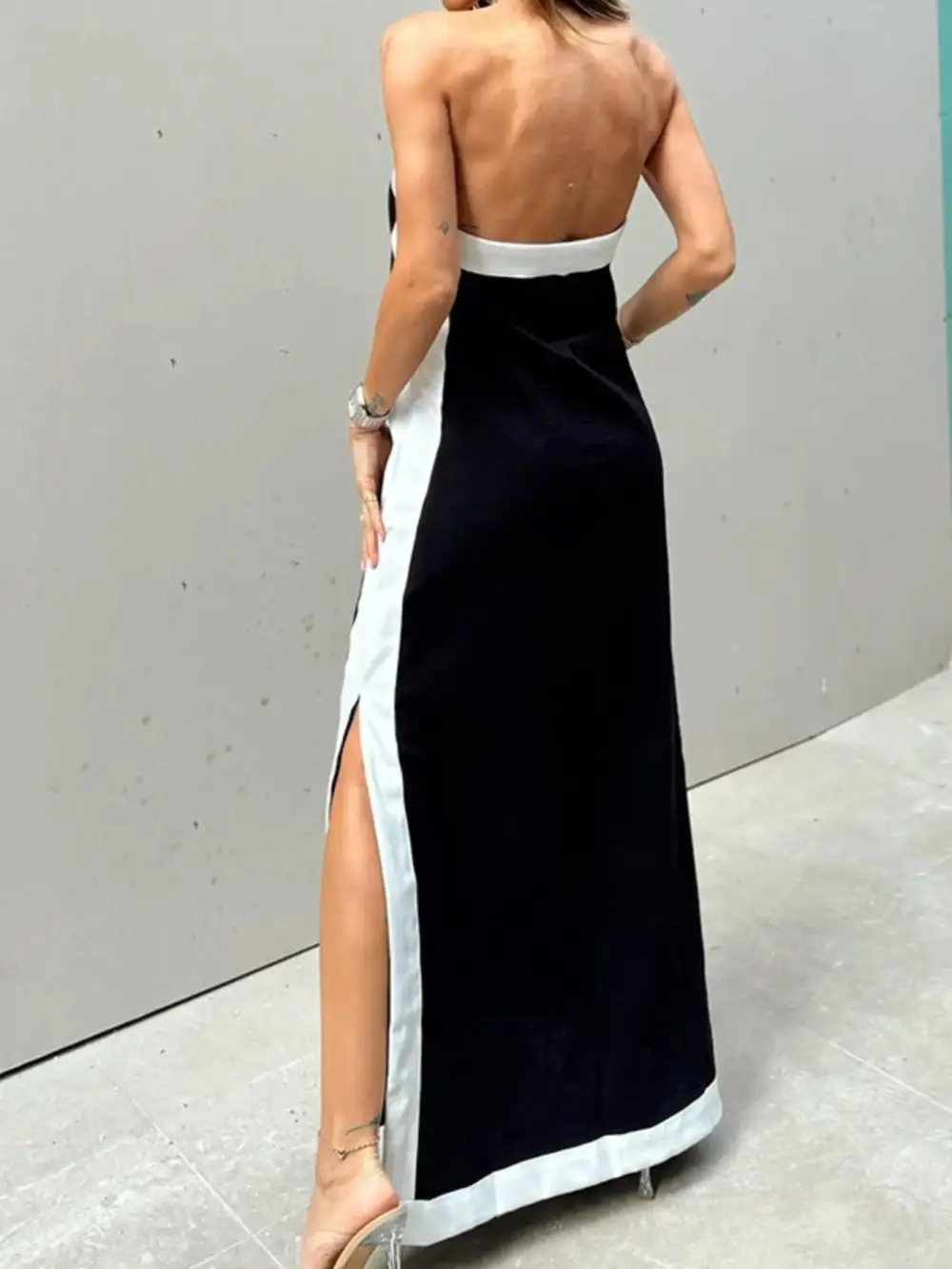 Halter Sleeveless Maxi Dress