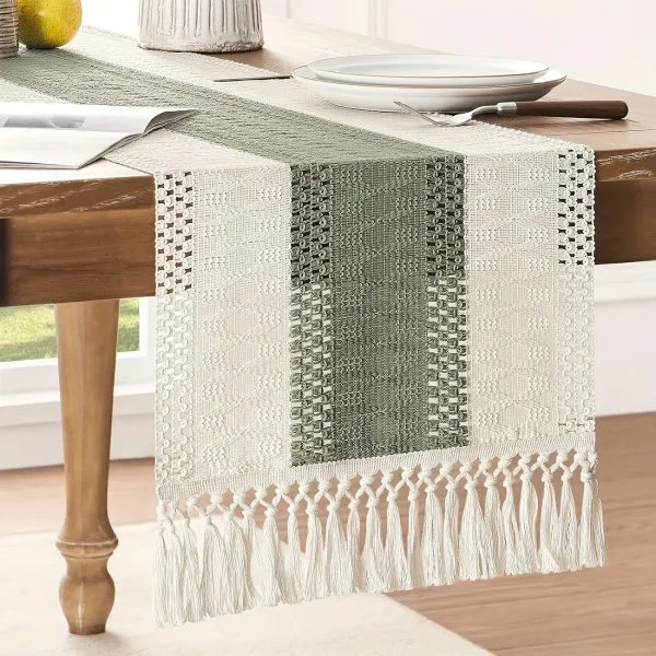 Farmhouse Stripe Table Runner