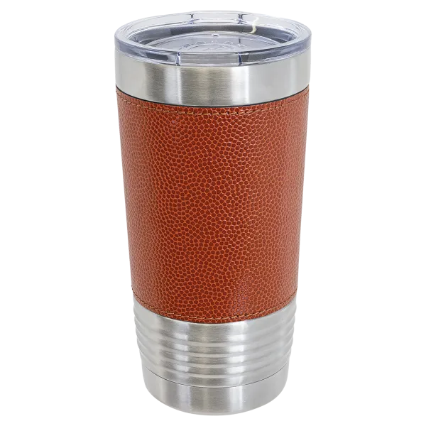 Leatherette Finish Sports Travel Mug
