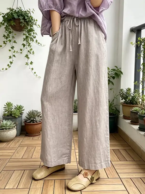Casual Wide Leg Pants