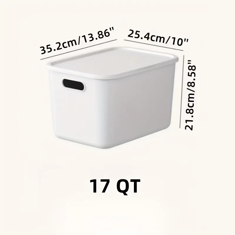 Lidded Stackable Storage Bin