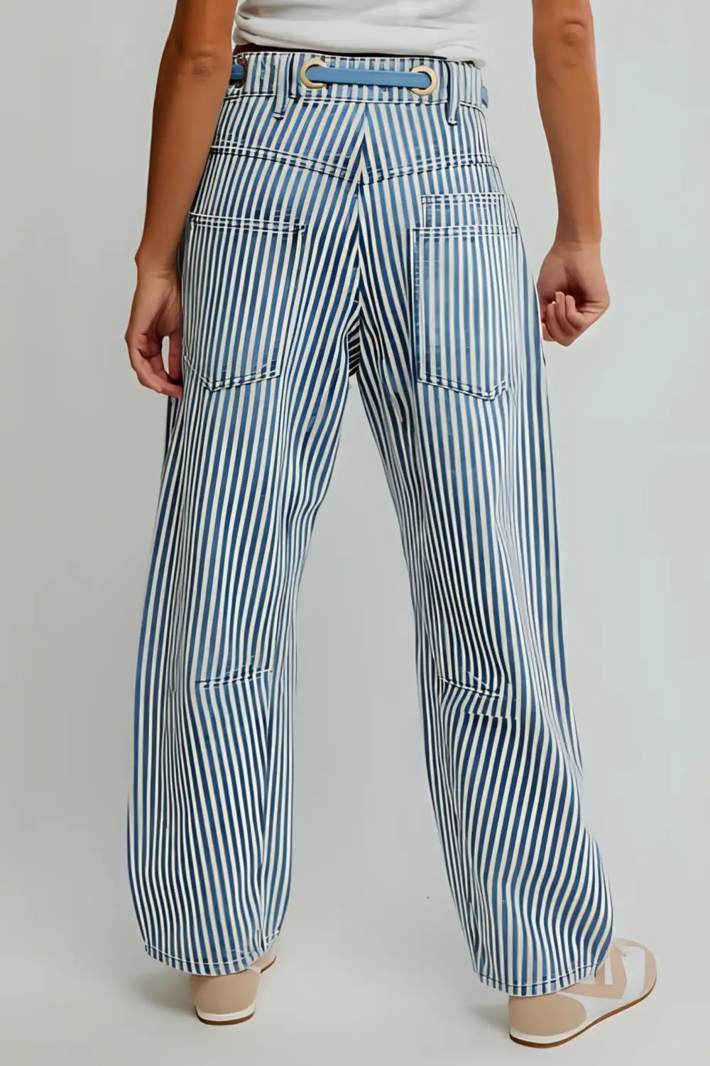 Moxie Pull-On Barrel Jeans Railroad