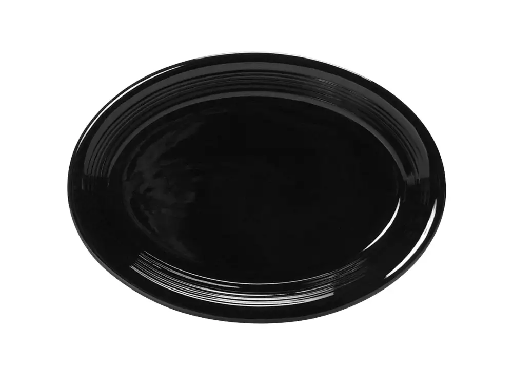 Concentric Pattern Oval Service Platter