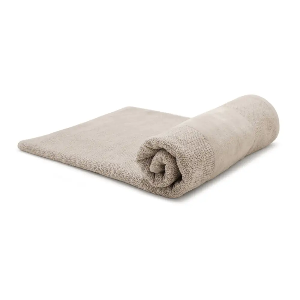 Beige Cotton Bath Towel