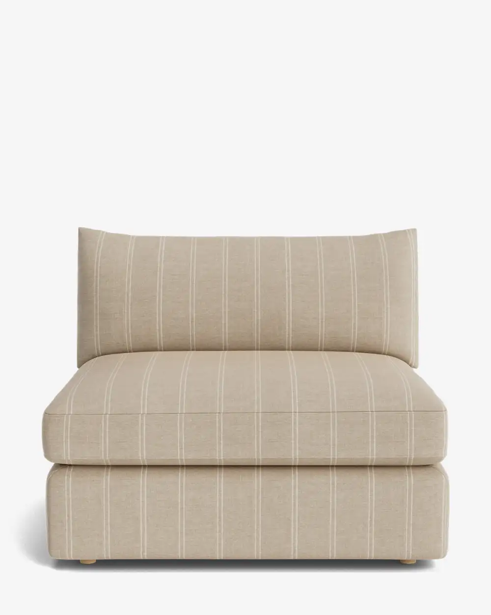 Plush Modular Armless Seat