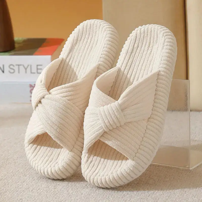 Soft Step Open Toe Lounge Slippers