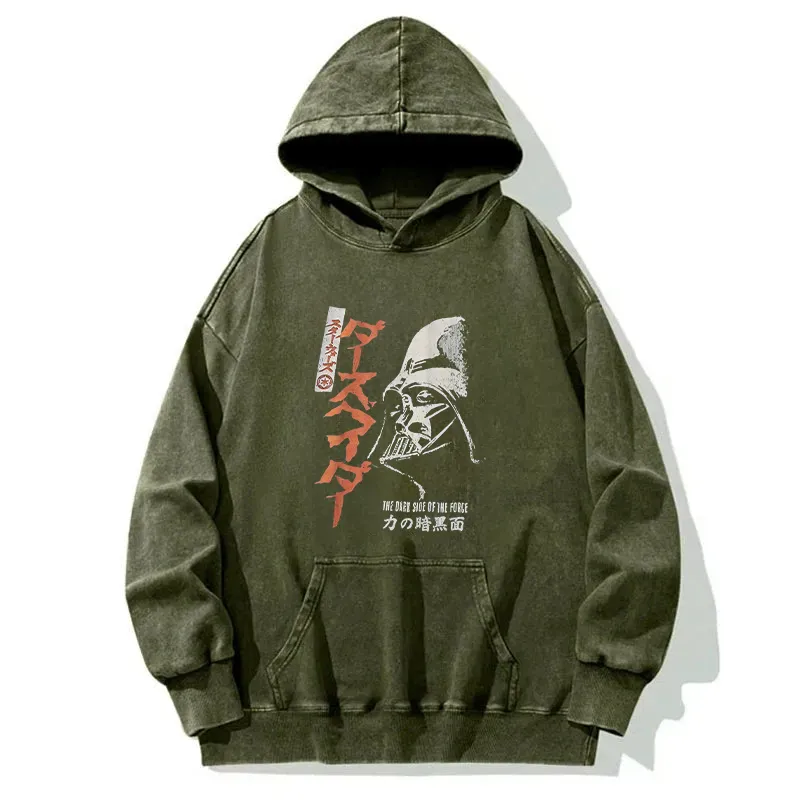 Ink Design Washed Hoodie