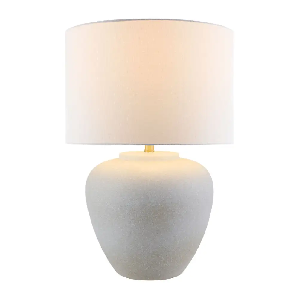 Linen Shade Ceramic Linen Table Lamp