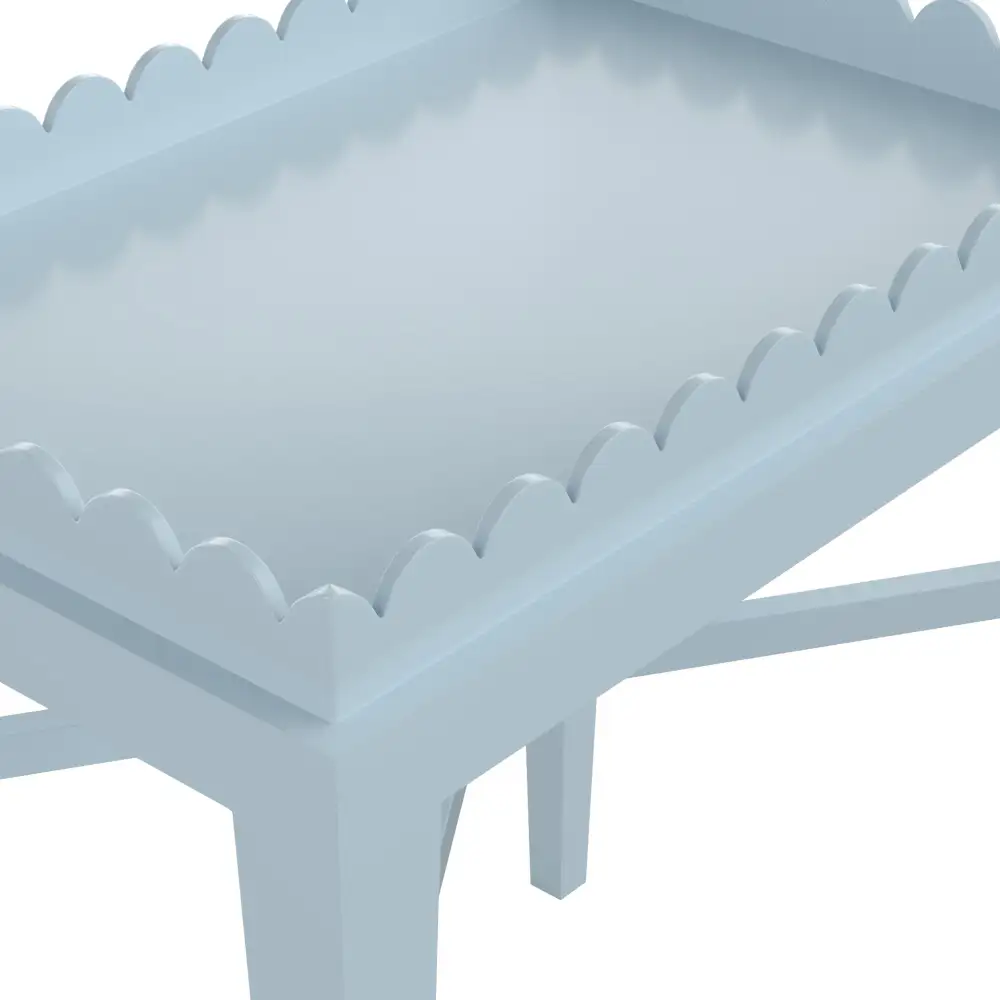 Modern Scalloped Side Table