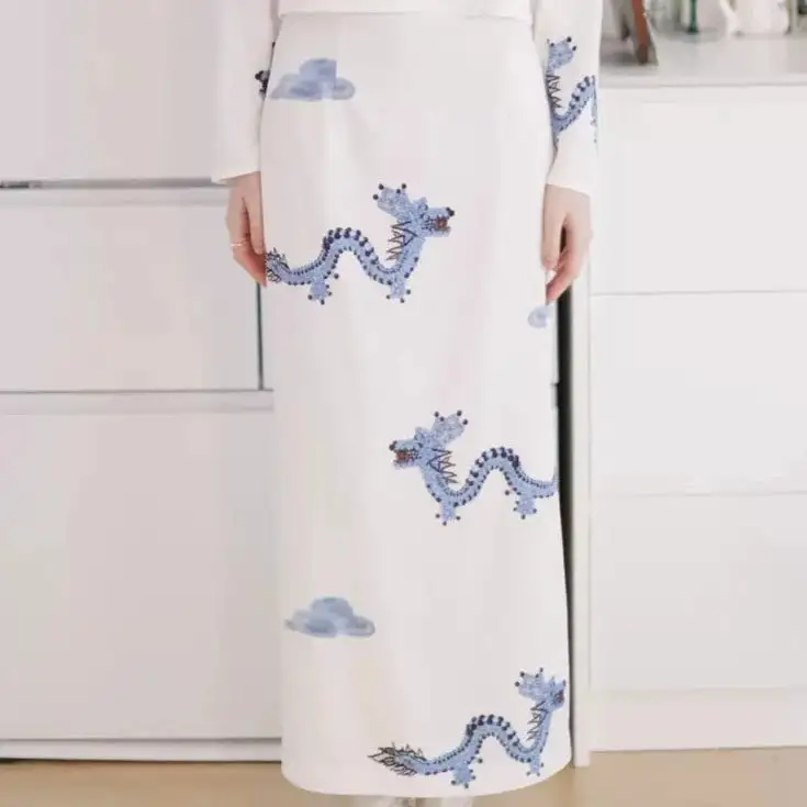 Simple Modern Everyday Casual Polyester Skirt