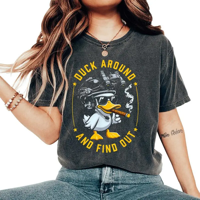 Duck Around And Find Out Women's Oversized Comfort T-Shirt