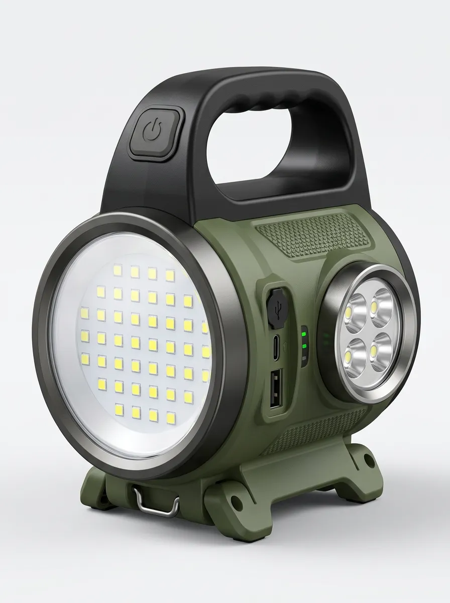 LED Tactical USB Rechargeable Camping Lantern