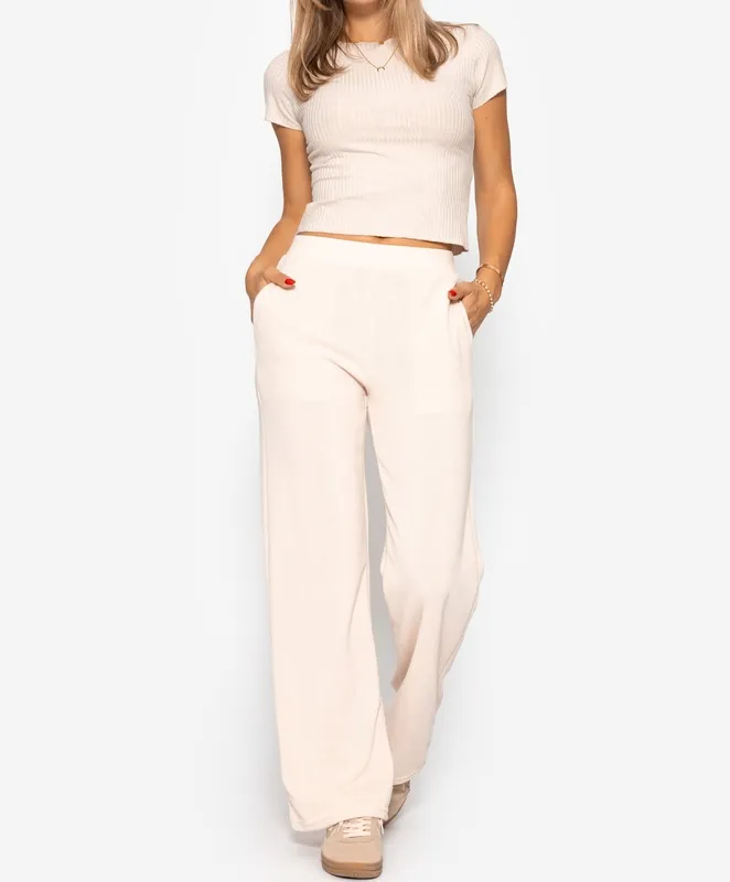 Beige Everyday Easy Clean Pants