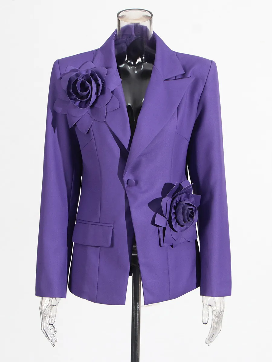 Salma 3D Embellished Blazer