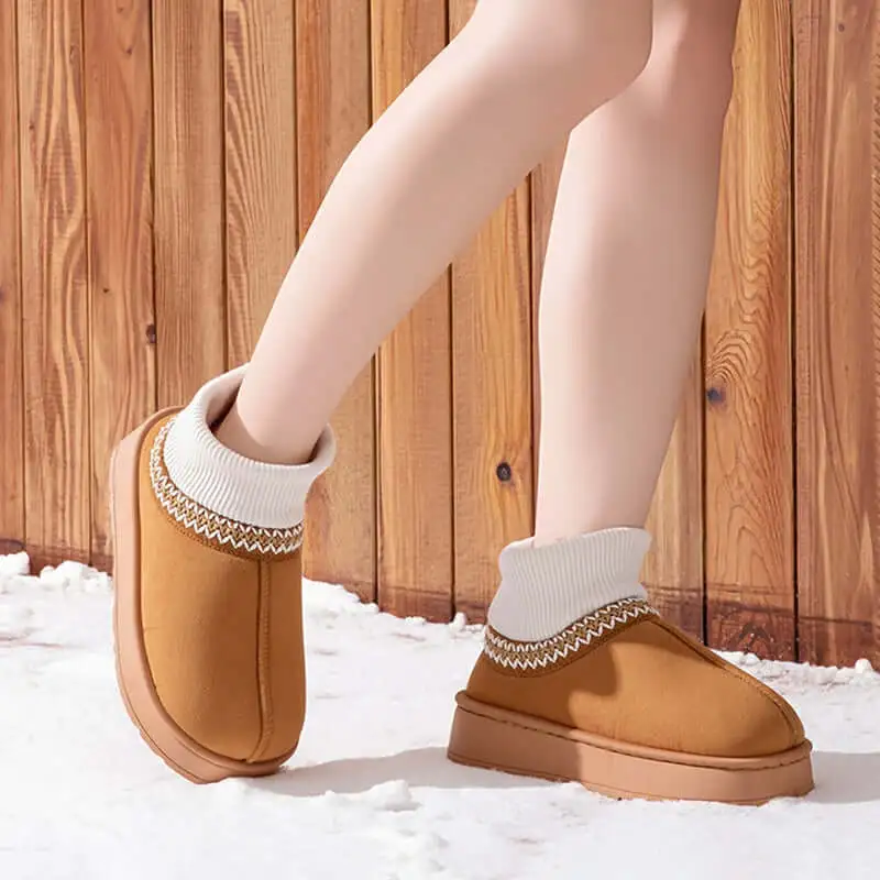 Simple Platform Slip On Boots