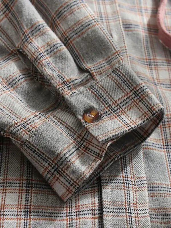Button-Down Hooded Collared Cotton Jacket