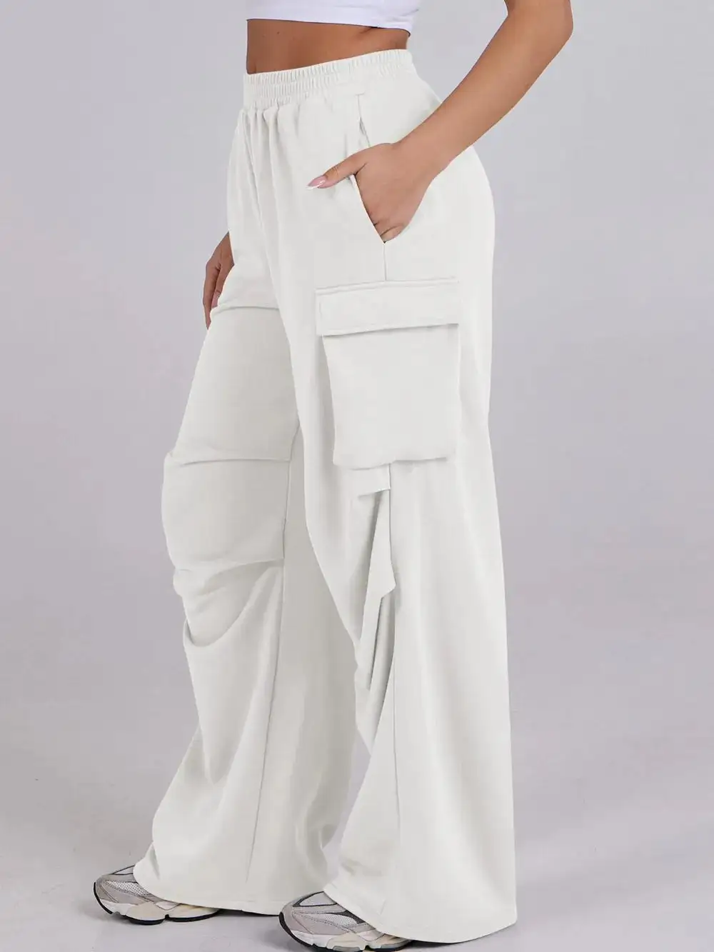 High Waist Wide Leg Pants