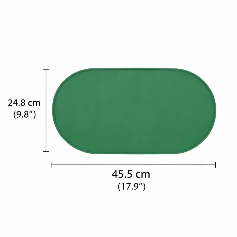 Oval Silicone Pet Food Mat