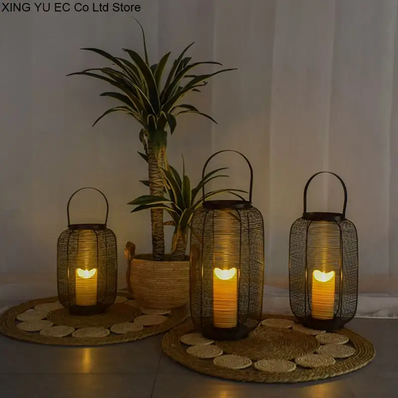 Metal Artificial Round Decorative Holder