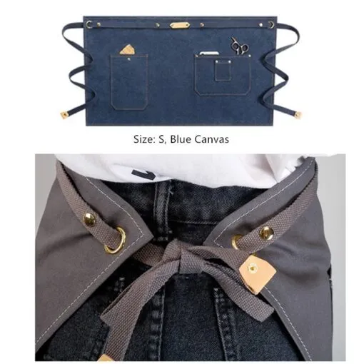 Waist Denim Canvas Cotton Strap Kitchen Work Apron