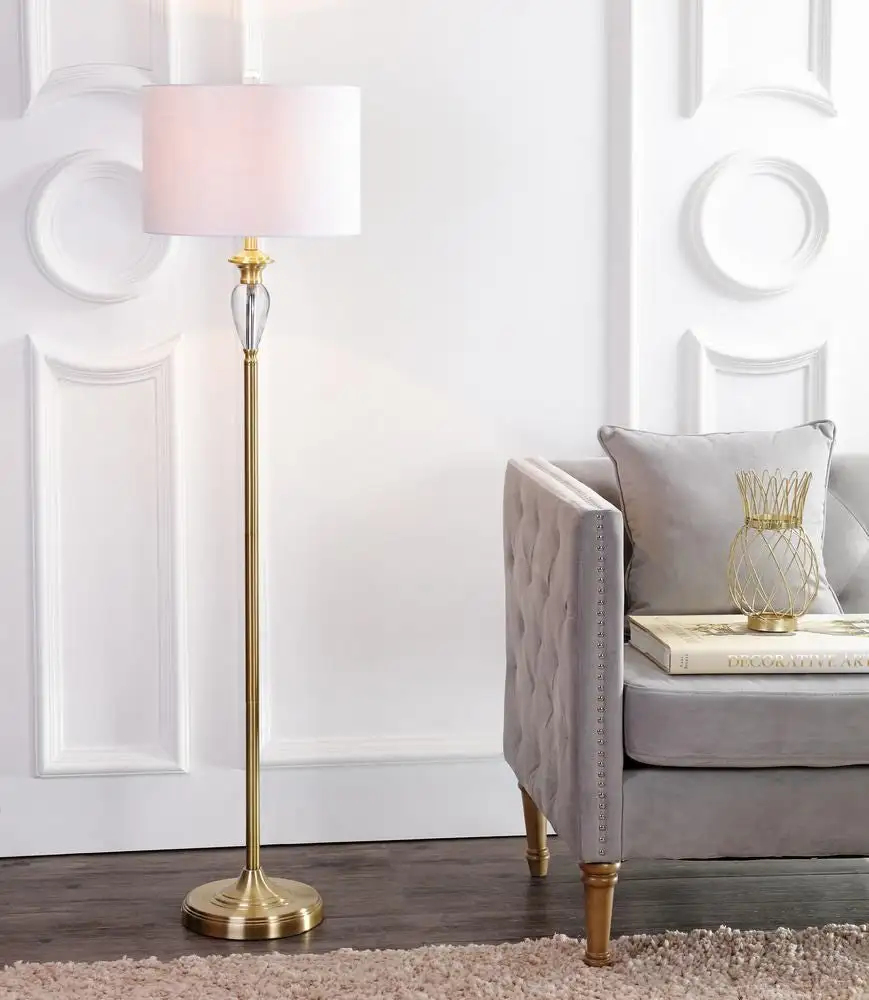 Accent Crystal Metal LED Floor Lamp