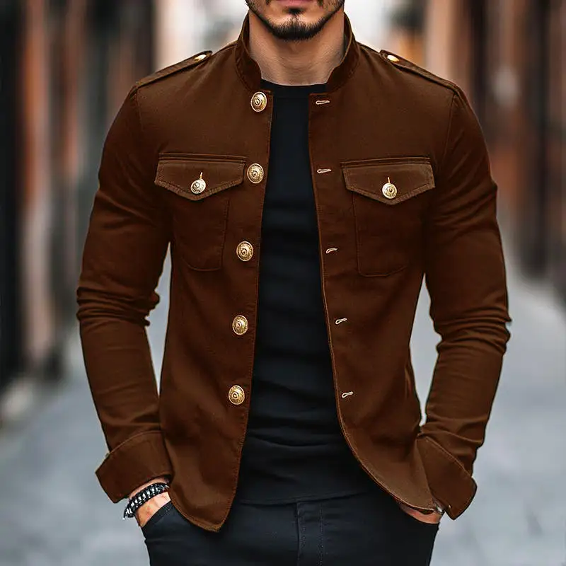 Tailored Zip Buttoned Jacket