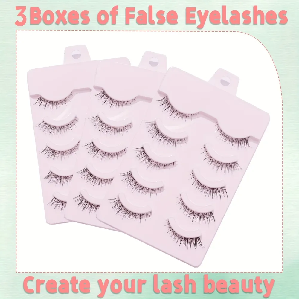 Wispy Natural False Eyelashes