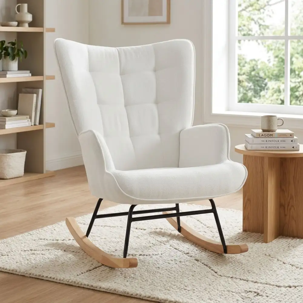 Casual Living Room Rocking Armchair