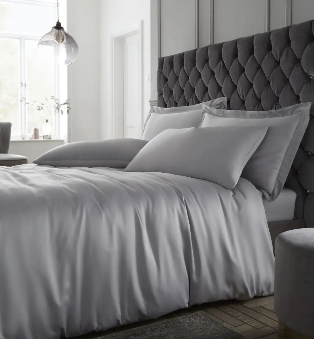 Printed Satin Duvet Cover Set